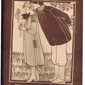 Folkwear 108 Black Forest Smock Shirt Dress Uncut